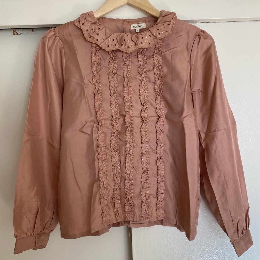 Vintage peach blouse